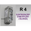 Elektrozaczep / Elektrozamek do furtki symetryczny R4 z blokadą