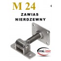 Zawias M24-w ucho spawane / podstawa - nierdzewny